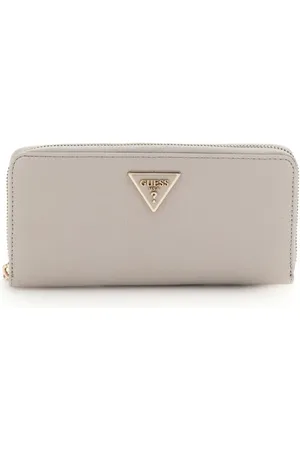 Guess Tilbehør, Dame, Hvid, ONE SIZE, Uld, Laurel Slg Medium Zi Wallet Elfenben