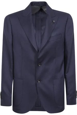 LARDINI Jakke, Herre, Blå, XL, Cashmere, Luksuriøs Blazer i Cashmereblanding