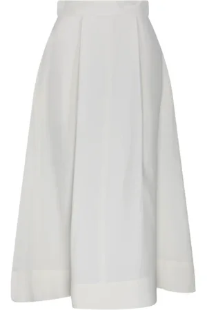 P.A.R.O.S.H. Nederdel, Dame, Hvid, XS, Linned, A-Line Nederdel