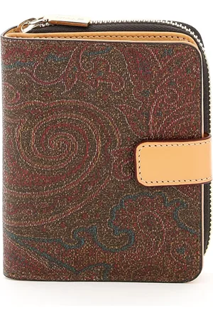 Etro Tilbehør, Dame, Brun, ONE SIZE, Uld, Paisley Wallet