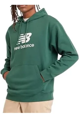 New Balance Sweathshirts & Hoodies, Herre, Grøn, 2XL, Bomuld, Sport Essential Hættetrøje