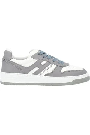 Hogan Sko, Herre, Grå, 42 EU, Læder, H630 Retro Basketball Sneakers