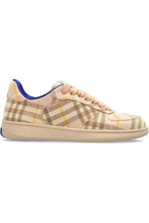 Burberry Sko, Dame, Lyserød, 37 1/2 EU, Linned, Terrace Check Sneakers