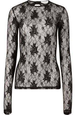 Nina Ricci Bluser & Skjorter, Dame, Sort, S, Blonde med åben ryg