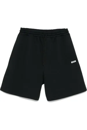 Msgm Shorts, Herre, Sort, M, Bomuld, Sort sommer shorts