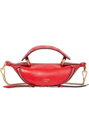 LANCEL Taske, Dame, Rød, ONE SIZE, Uld, Origami Rød Håndtaske Mini Taske