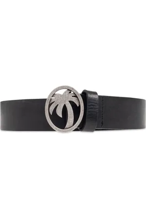 Palm Angels Tilbehør, Herre, Sort, 85 CM, Læder, Læderbælte