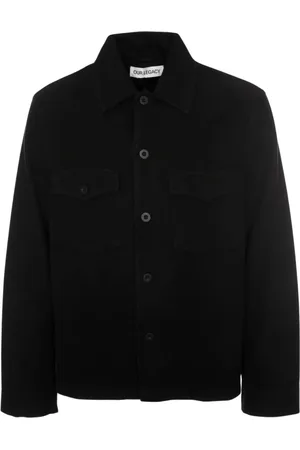 OUR LEGACY Jakke, Herre, Sort, L, Uld, Klassisk Overshirt Evening Coach Jakke
