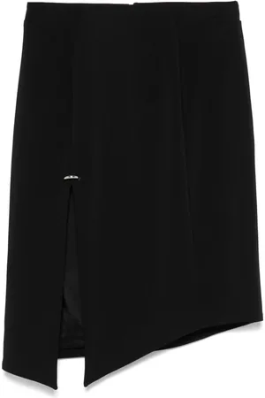 MUGLER Nederdel, Dame, Sort, S, Asymmetrisk Pierced Nederdel