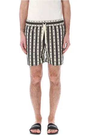 Palm Angels Badetøj, Herre, Flerfarvet, S, Bomuld, Stripe Shorts