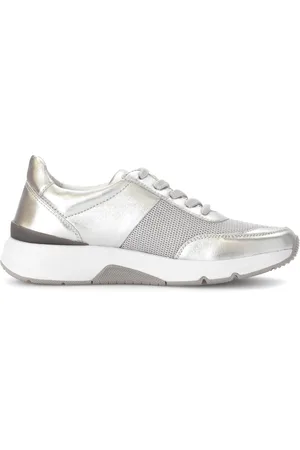 Gabor Sko, Dame, Grå, 40 1/2 EU, Rolling Sneaker - Sølv