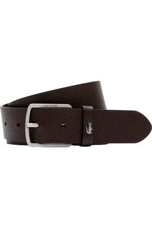 Lacoste Tilbehør, Herre, Brun, ONE SIZE, Læder, Core Collection Brunt Bælte