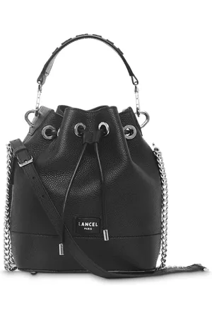 LANCEL Taske, Dame, Sort, ONE SIZE, Læder, Sort Læder Bucket Taske