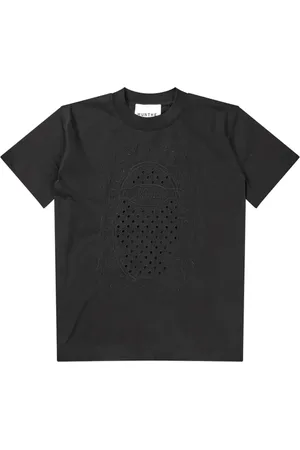 Munthe Top, Dame, Sort, 2XS, Bomuld, Broderet T-shirt