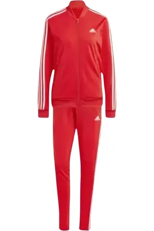 adidas Sport, Dame, Rød, L, Uld, Essentials 3-Stripes Træningsdragt