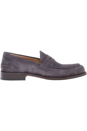 BALDININI Sko, Herre, Grå, 40 1/2 EU, Suede, Grey suede loafer
