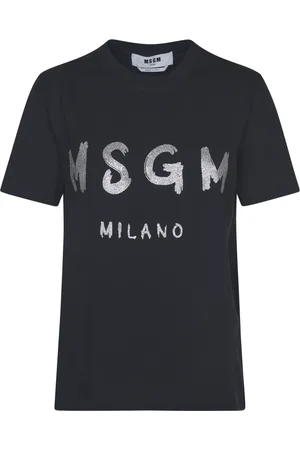 Msgm Top, Dame, Sort, XS, Bomuld, Klassisk Sort T-shirt