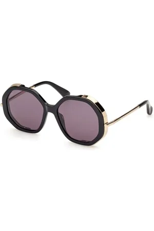 Max Mara Tilbehør, Dame, Sort, 55 MM, Uld, Smoke Solbriller