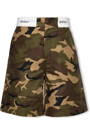 Palm Angels Shorts, Herre, Grøn, S, Bomuld, Camo Shorts