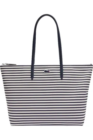 Lacoste Taske, Dame, Blå, ONE SIZE, Uld, Stripes Marine Farine Tote Bag