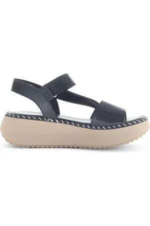 Gabor Sko, Dame, Sort, 40 1/2 EU, Læder, Platform Lædersandal