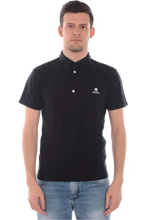 D.A. Daniele Alessandrini Top, Herre, Sort, XL, Bomuld, Polo Bluser