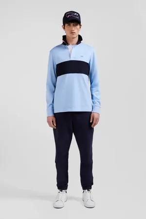Eden Park Top, Herre, Flerfarvet, 3XL, Bomuld, Langærmet bomuldstrøje - ciel
