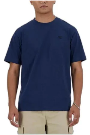 New Balance Top, Herre, Blå, XS, Bomuld, Cotton Tee Spring/Summer Kollektion