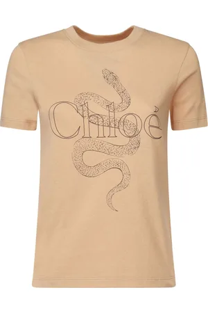 Chloé Top, Dame, , M, Bomuld, T-shirt med rund hals og logo