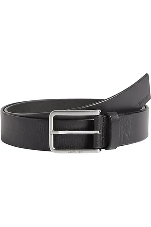 Calvin Klein Tilbehør, Herre, Sort, 95 CM, Læder, Klassisk Læderbælte
