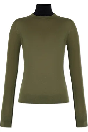 Lisa Yang Strik, Dame, Grøn, XS, Cashmere, Marina Turtleneck