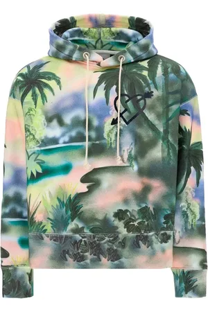 Palm Angels Sweathshirts & Hoodies, Herre, Flerfarvet, S, Bomuld, Bomulds Hættetrøje med Print