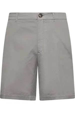 Brunello Cucinelli Shorts, Herre, Grå, XL, Bomuld, Grønne Cotton Gabardine Regular Fit Bukser