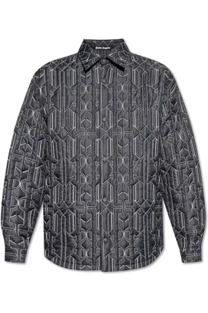 Palm Angels Jakke, Herre, Sort, S, Nylon, Quilted Jakke