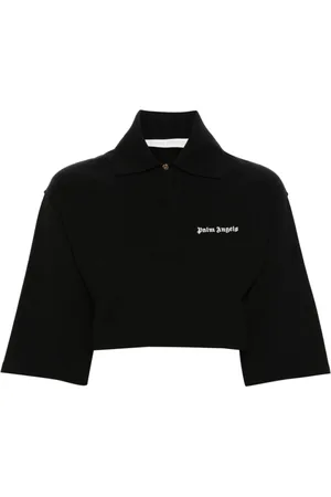Palm Angels Top, Dame, Sort, XS, Bomuld, Polo Shirt
