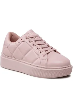 Guess Sko, Dame, Lyserød, 36 EU, Uld, Capitonné Sneakers med lukning