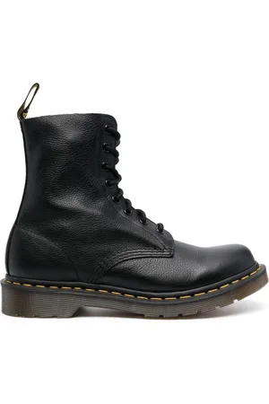 Dr. Martens Sko, Dame, Sort, 38 EU, Læder, Kontrastsyede snørestøvler