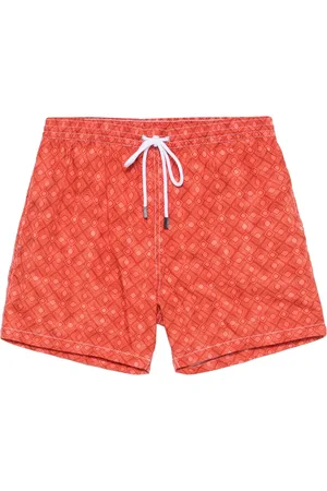 BARBA Badetøj, Herre, Rød, XL, Polyester, Polyester Badeshorts med sidelommer