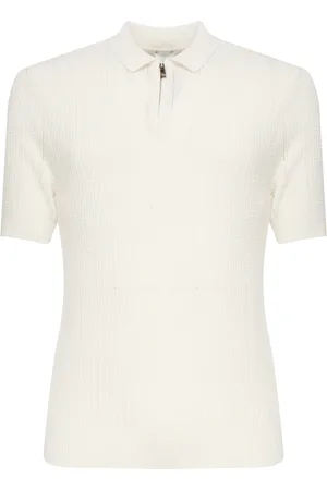 ELEVENTY Top, Herre, , L, Sand Zip Polo Shirt