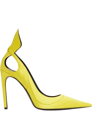 Nina Ricci Sko, Dame, Gul, 37 EU, Satin, Satin Pumps med Sløjfe