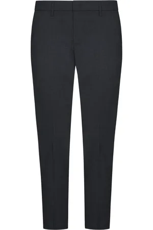 Dondup Bukser, Herre, Grå, W26, Uld, Slim-fit Bukser