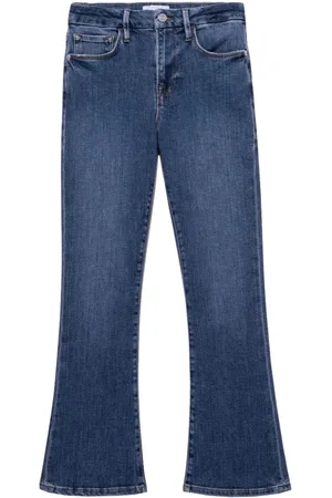 Frame Jeans, Dame, Blå, W26, Le Crop Mini Boot
