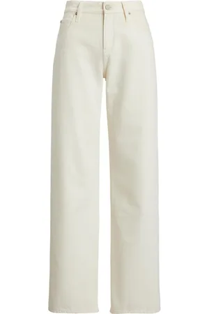 Ralph Lauren Bukser, Dame, Hvid, W30, Bomuld, Dametøj Jeans Hvid Ss25