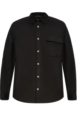 Palm Angels Skjorte, Herre, Sort, M, Bomuld, Logo Shirt