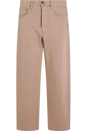 Golden Goose Jeans, Herre, Lyserød, W32, Bomuld, Rosa afslappet pasform jeans med dobbelt stjerne