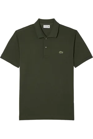 Lacoste Top, Herre, Grøn, M, Bomuld, Grøn Polo Shirt Klassisk Stil