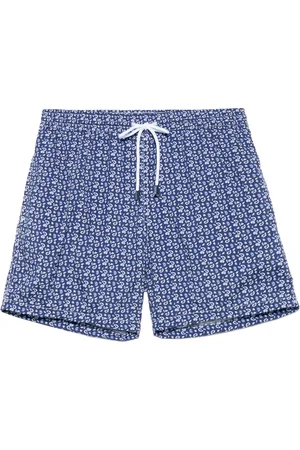 BARBA Badetøj, Herre, Blå, XL, Polyester, Polyester Badeshorts med sidelommer