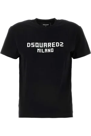 Dsquared2 Top, Dame, Sort, S, Bomuld, Sort bomulds T-shirt