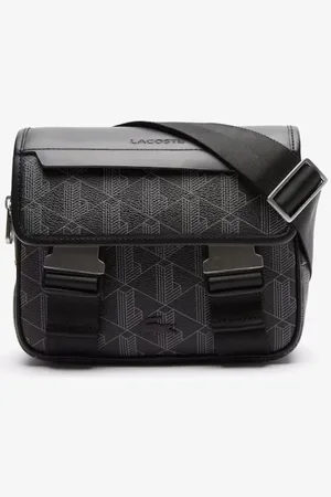 Lacoste Taske, Herre, Sort, ONE SIZE, Uld, The Blend Monogramme Crossbody Taske