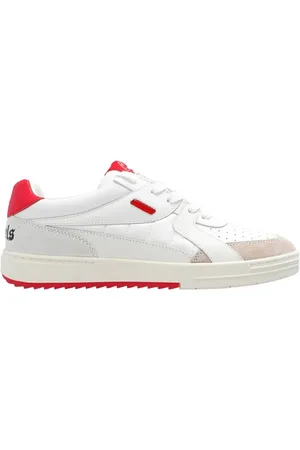 Palm Angels Sko, Herre, Hvid, 40 EU, Læder, Sneakers med logo